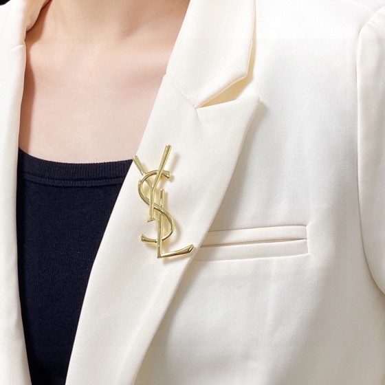Saint Laurent YSL brooch