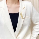 Saint Laurent YSL brooch
