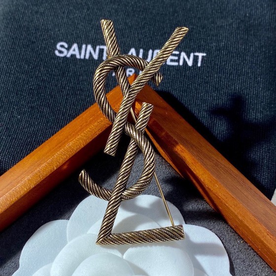 Saint Laurent YSL brooch
