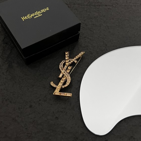 Saint Laurent YSL brooch