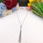 Saint Laurent YSL monogrammed tassel necklace