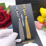 Saint Laurent YSL monogrammed tassel necklace