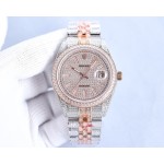 Rolex full diamond local luxury version 18k nanotechnology