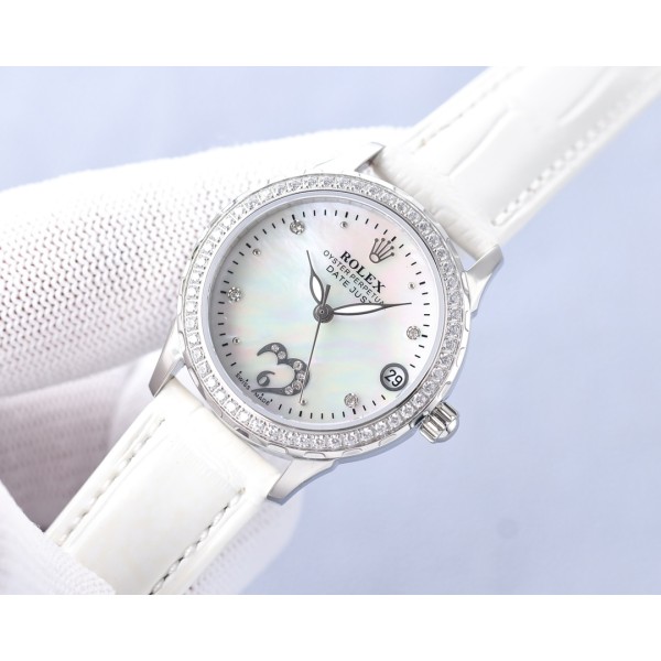 Rolex fashion women's watch simple three needle super luminous at night
