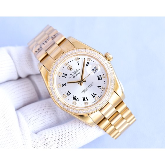 Rolex men's watch classic big three needle design