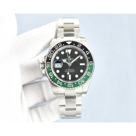 Rolex Greenwich-Master GMT V4 Black and Green Ceramic Bezel