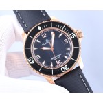 Blancpain - Fifty Quest Ultra-thin case with CNC engraved coin outer line process