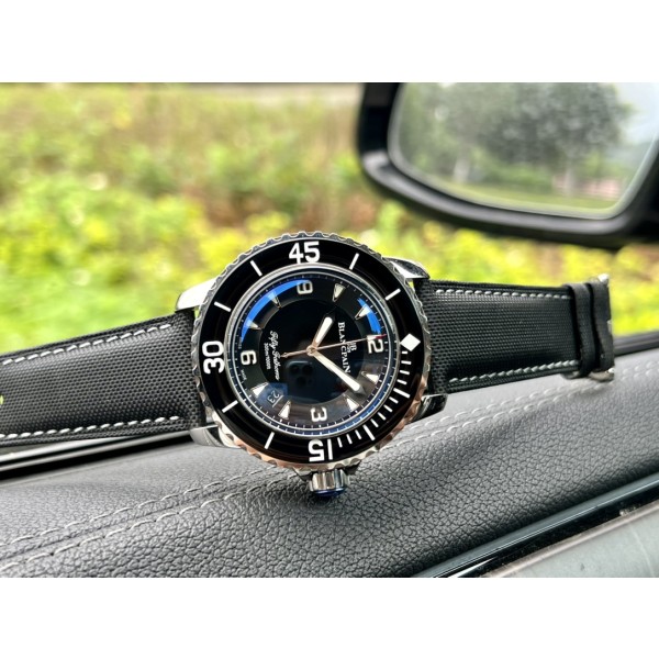 Blancpain-Tw Manufacture Blancpain Fifty Fathoms 16 stainless steel metal case with sapphire bezel mirror