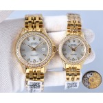 Rolex 316 top stainless steel material, stainless steel bezel set with multiple Swarovski diamonds