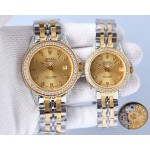 Rolex 316 top stainless steel material, stainless steel bezel set with multiple Swarovski diamonds