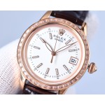 Rolex fashion women's watch simple three needles super luminous at night 💕Unique 3⃣️ character calendar