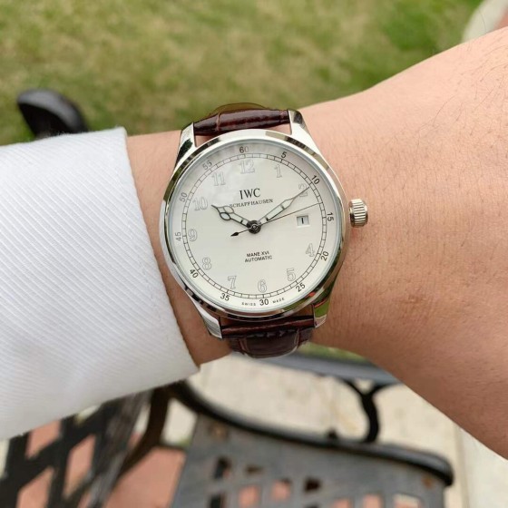 IWC- Vanguard - Men's Watch Mechanical Automatic Movement Mineralized Glass 316L Stainless Steel Case