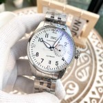 IWC- Vanguard - Men's Watch Mechanical Automatic Movement Mineralized Glass 316L Stainless Steel Case