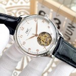 IWC- Fine men's watches Fully automatic mechanical movement, top 316 steel case and strap