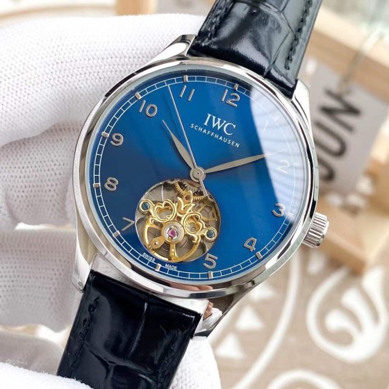 IWC- Fine men's watches Fully automatic mechanical movement, top 316 steel case and strap