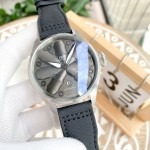 IWC- Sapphire crystal with blue coating on both sides Top 316 stainless steel case and strapap