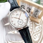 IWC- Fine men's watches Fully automatic mechanical movement, top 316 steel case and strap