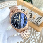 IWC- Fine men's watches Fully automatic mechanical movement, top 316 steel case and strap