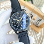 IWC- Fine men's watches Fully automatic mechanical movement, top 316 steel case and strap