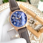 IWC- Fine men's watches Fully automatic mechanical movement, top 316 steel case and strap