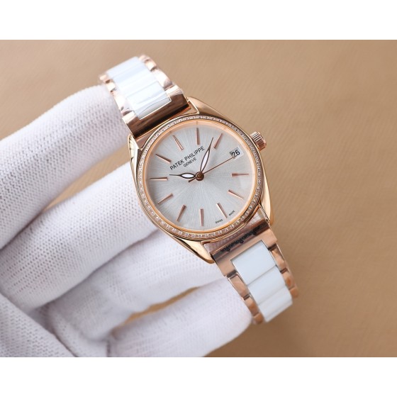 Patek Philippe V8 Edition Fashion Women's Watch Simple Three Needles