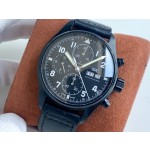 IWC- Pilot's Watch Chronograph Tribute "3705" Special Edition with Black Calfskin Strap