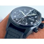IWC- Pilot's Watch Chronograph Tribute "3705" Special Edition with Black Calfskin Strap
