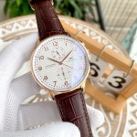 IWC- Fine men's watches Fully automatic mechanical movement, top 316 steel case and strap