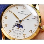 IWC- Moonphase Swiss ETA 2824-2 movement 316 stainless steel case