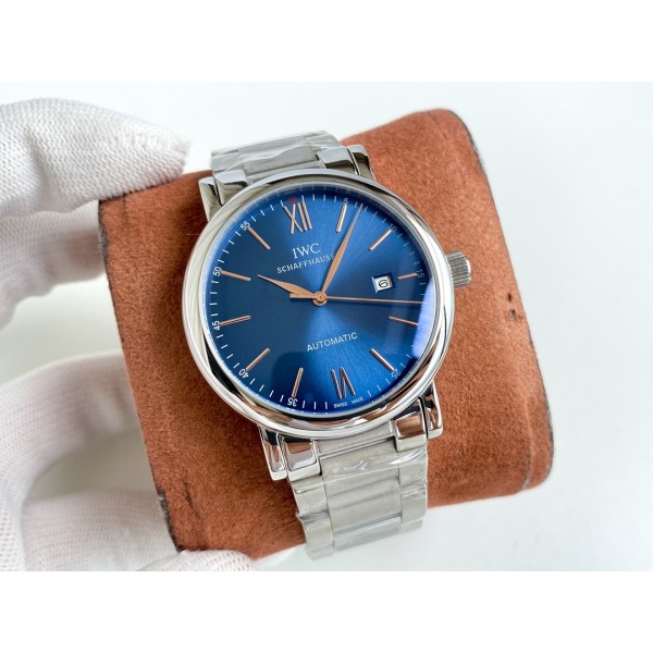 IWC- Fine men's watches Fully automatic mechanical movement, top 316 steel case and strap