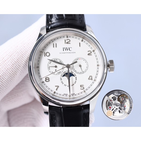 IWC- Portuguese Collection German CNC machine open molded case and strap 82650 movement copy