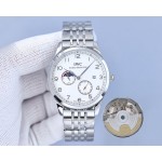 IWC- Fine men's watches Fully automatic mechanical movement, top 316 steel case and strap