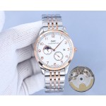 IWC- Fine men's watches Fully automatic mechanical movement, top 316 steel case and strap