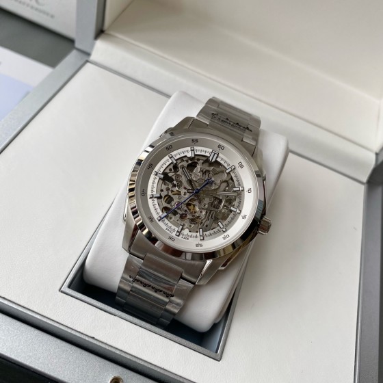 IWC- Simple three-hand skeleton men's boutique watch Automatic Japan Citizen 82S0 skeleton movement