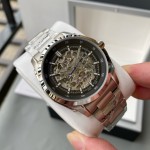IWC- Simple three-hand skeleton men's boutique watch Automatic Japan Citizen 82S0 skeleton movement