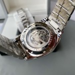 IWC- Simple three-hand skeleton men's boutique watch Automatic Japan Citizen 82S0 skeleton movement