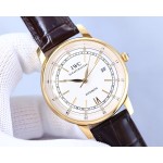 IWC- Portofino Original 9015® movement style with Italian cowhide 3D three-dimensional sense of ultra-thin technology