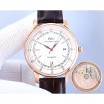 IWC- Portofino Original 9015® movement style with Italian cowhide 3D three-dimensional sense of ultra-thin technology