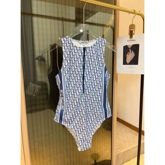 迪奥老花连体泳衣