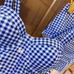 迪奥高弹力休闲套装泳衣 塑腰小背心