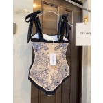 迪奥 款连体泳衣