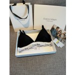 Ck Underwear Women Steelless Triangle Cup with Bra Pads Sexy Sports Bra Low Waist Ck Briefs Swimwear