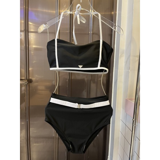 Prada Printed high stretch fitness yoga wear sports suit swimming costume bikini