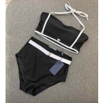 Prada Printed high stretch fitness yoga wear sports suit swimming costume bikini