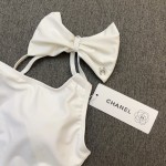 Chanel New one-piece swimming costume with one shoulder