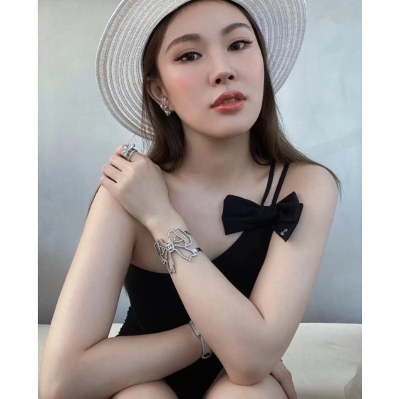 Chanel New one-piece swimming costume with one shoulder