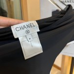 Chanel New Bikini Midi Set Petit Chanel Logo Print Camisole + Triangle Bottoms Separate Swimsuit
