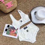 Chanel new split swimsuit
