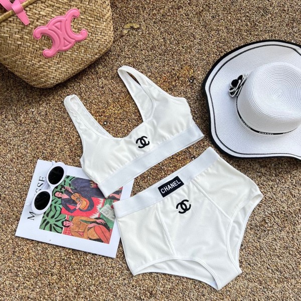 Chanel new split swimsuit