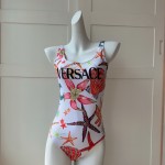 Versac*New Starfish Shell Print Open Back U-Neck One-Piece Swimsuit